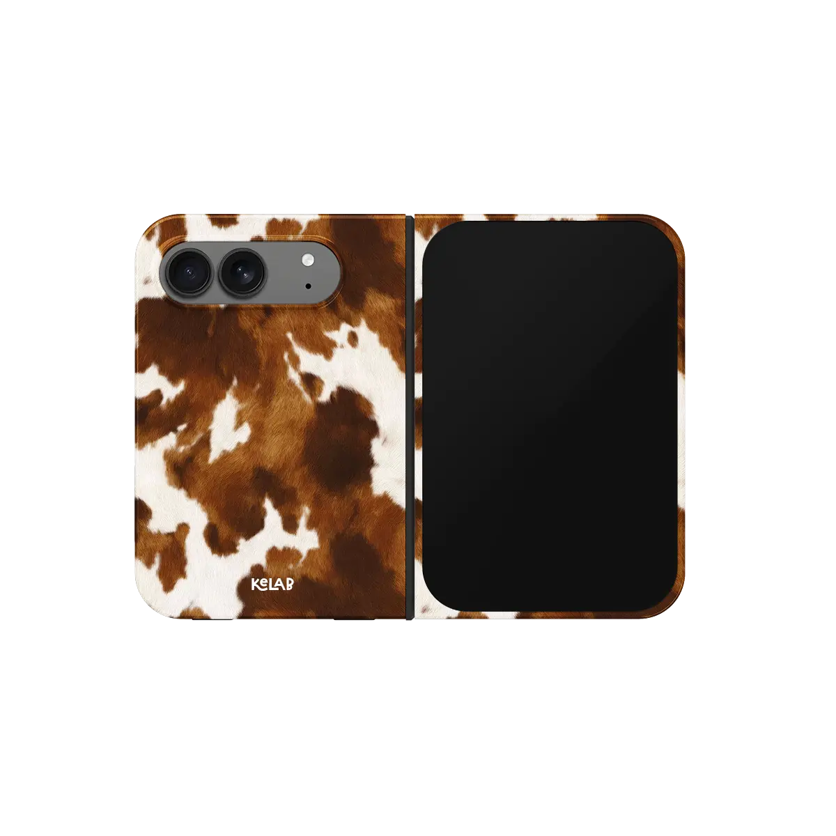 Milk & Mahogany | Brown Cow Print Phone Case