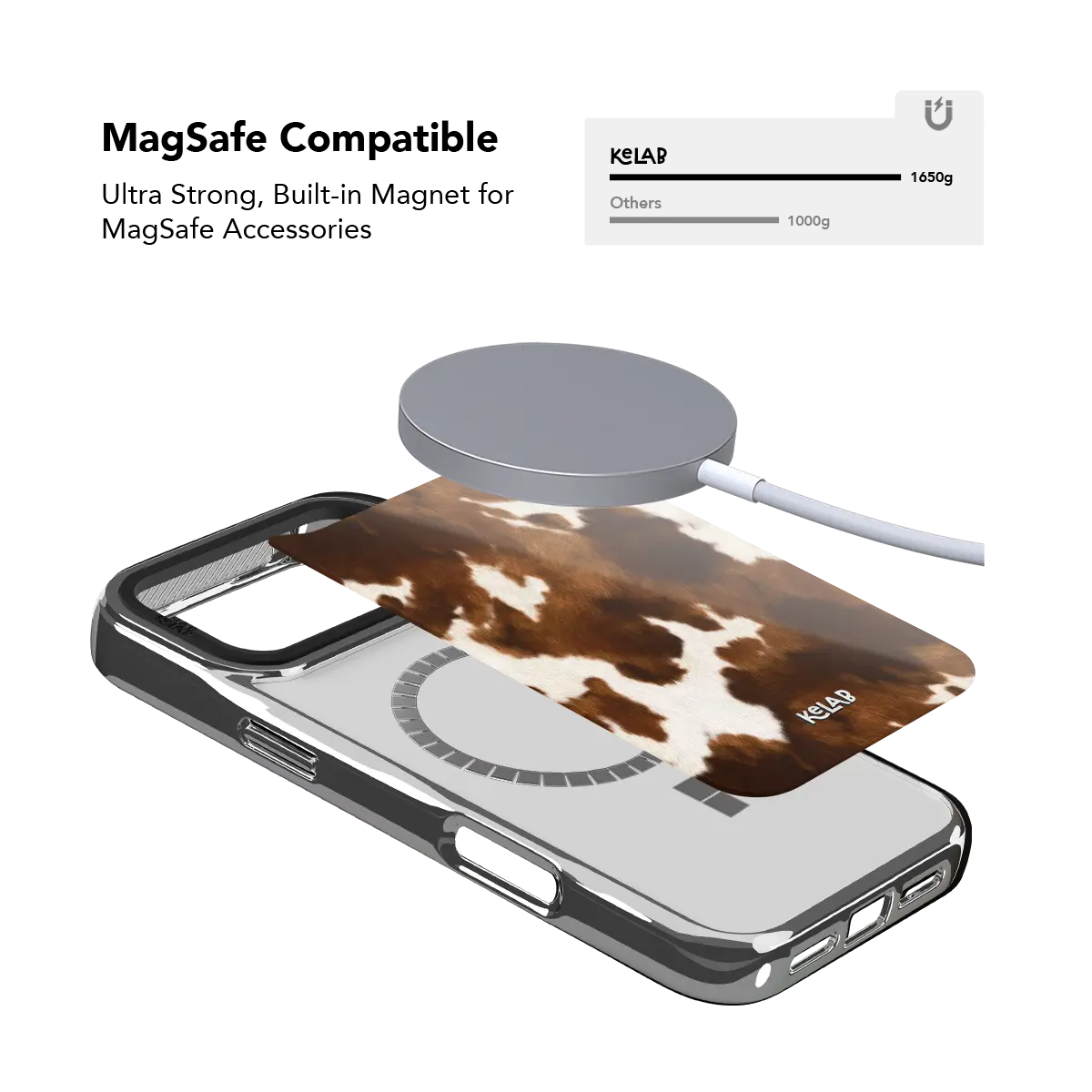 Milk & Mahogany | Brown Cow Print Phone Case