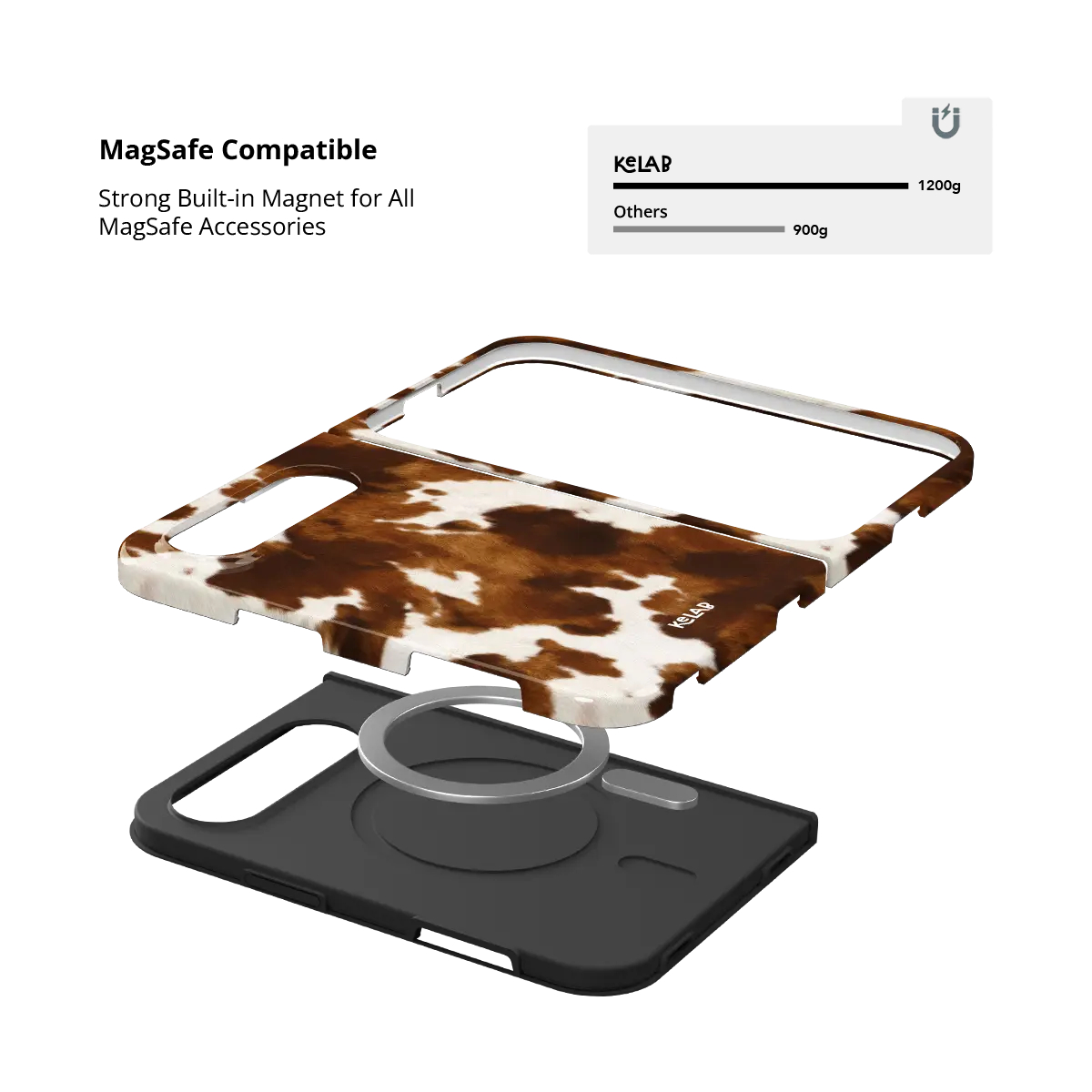 Milk & Mahogany | Brown Cow Print Phone Case