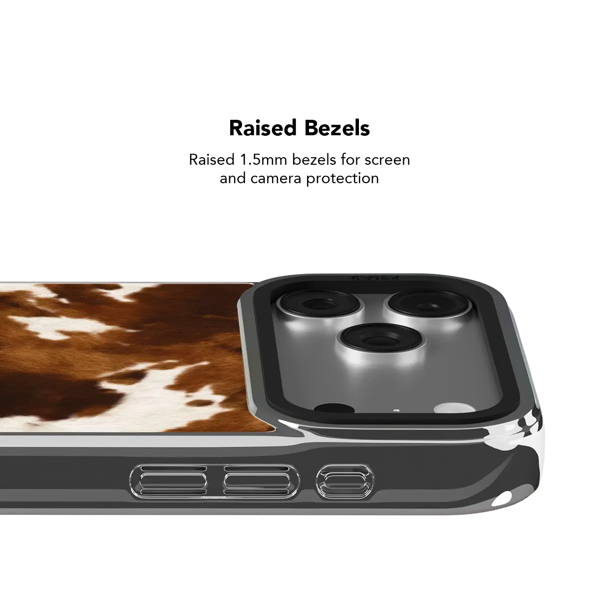 Milk & Mahogany | Brown Cow Print Phone Case
