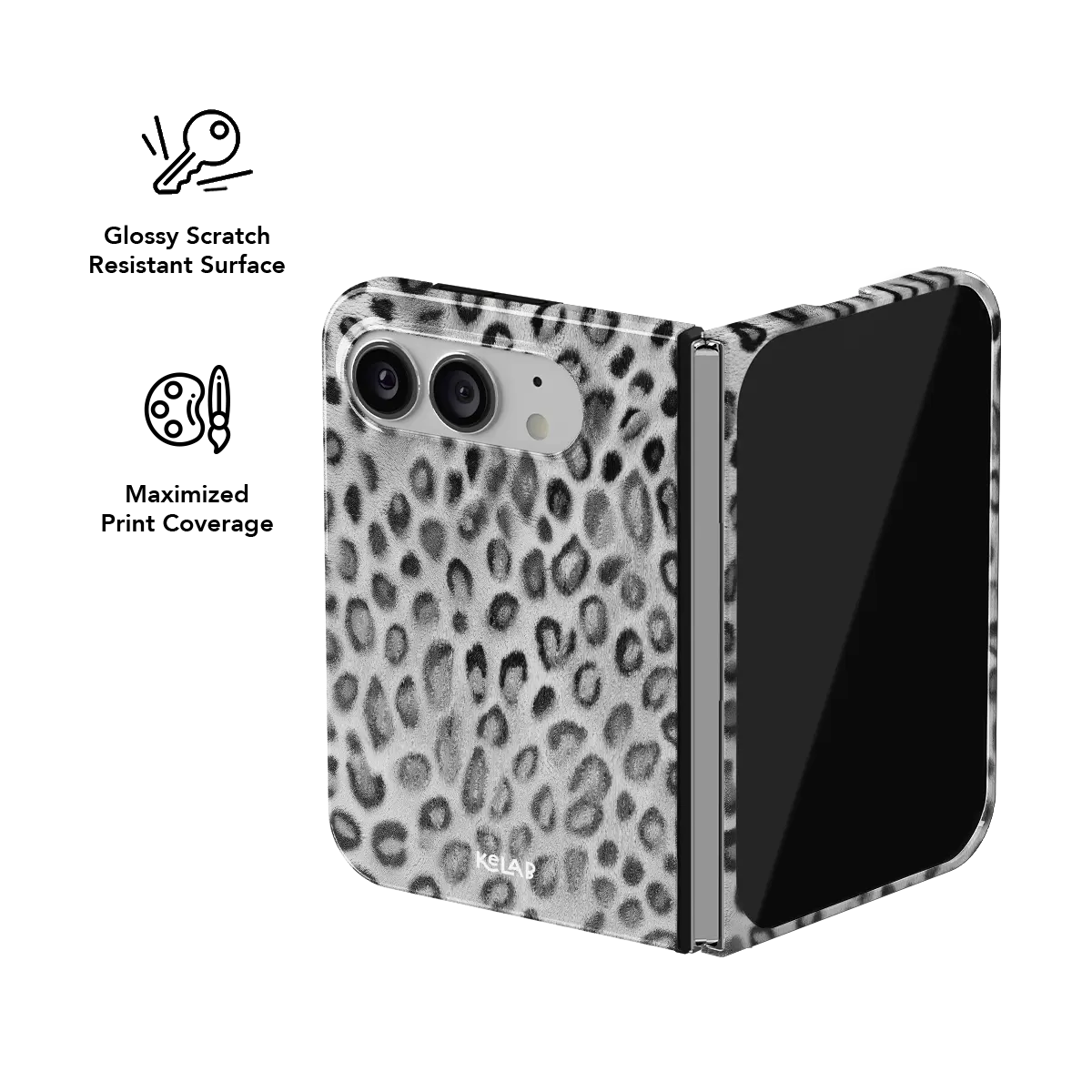 Platinum Predator | Silver Cheetah Print Phone Case