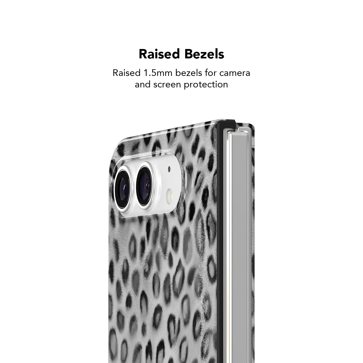 Platinum Predator | Silver Cheetah Print Phone Case