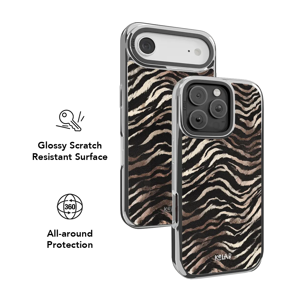 Shadow Striker | Zebra Stripe Phone Case