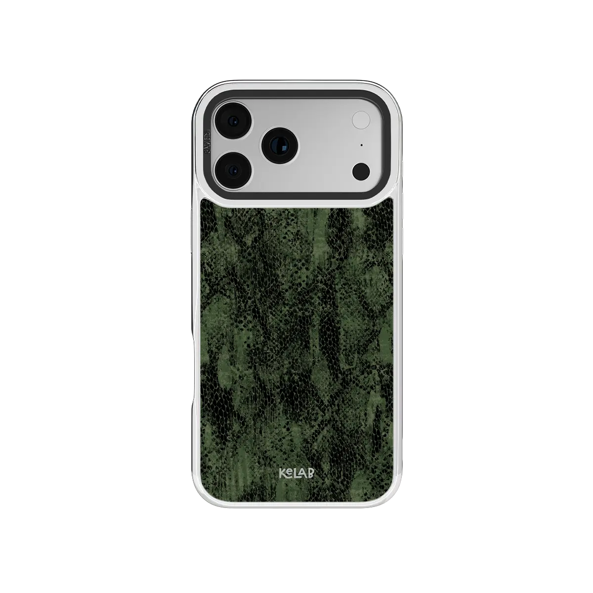 Emerald Python | Textured Olive Snakeskin Phone Case