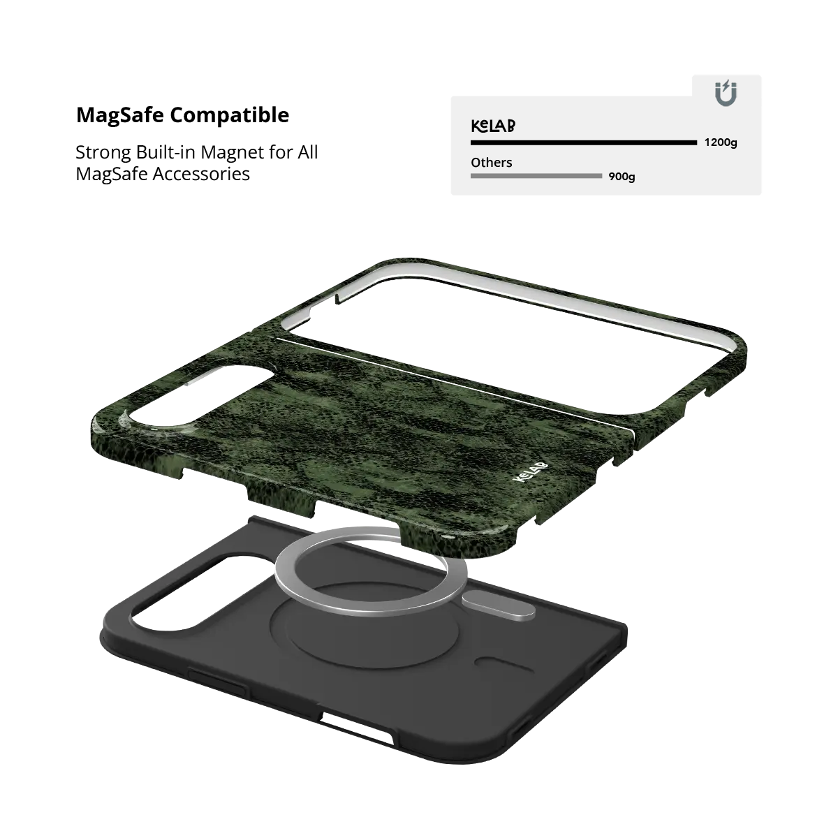 Emerald Python | Textured Olive Snakeskin Phone Case