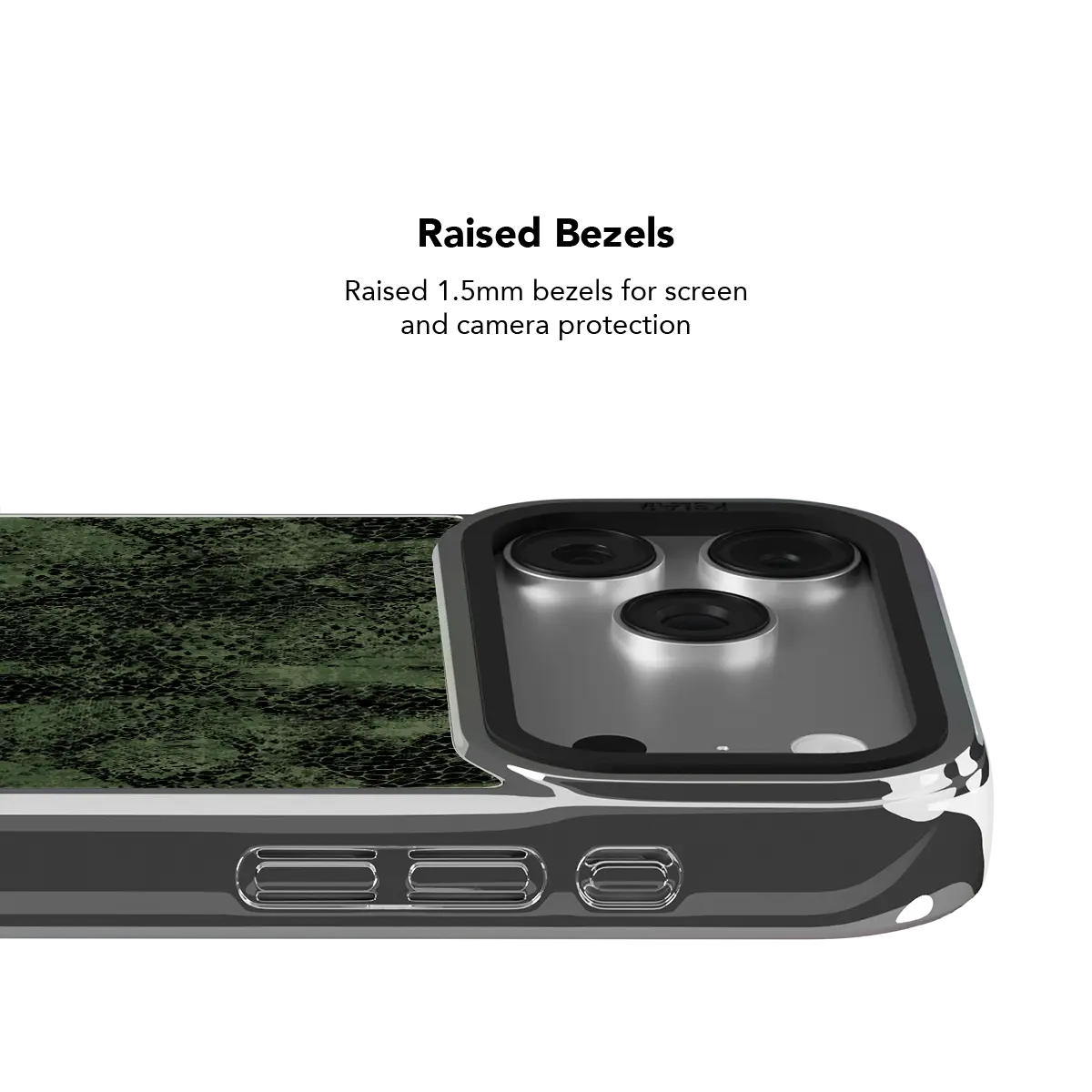 Emerald Python | Textured Olive Snakeskin Phone Case