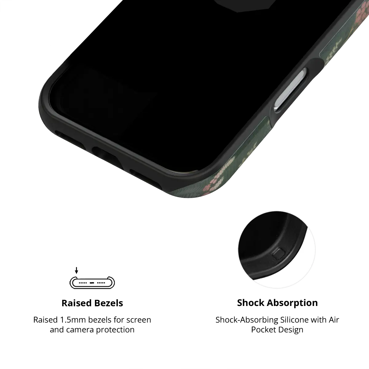 Heather & Hearth | Dark Academia Floral Phone Case