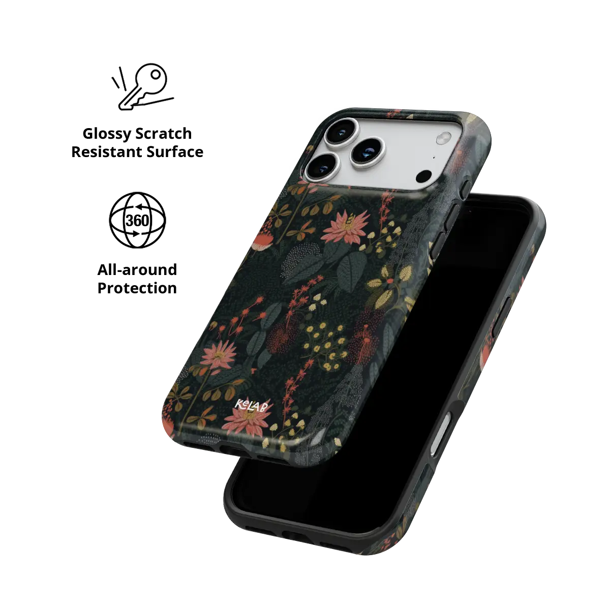Starlit Botanica | Dark Academia Floral Phone Case