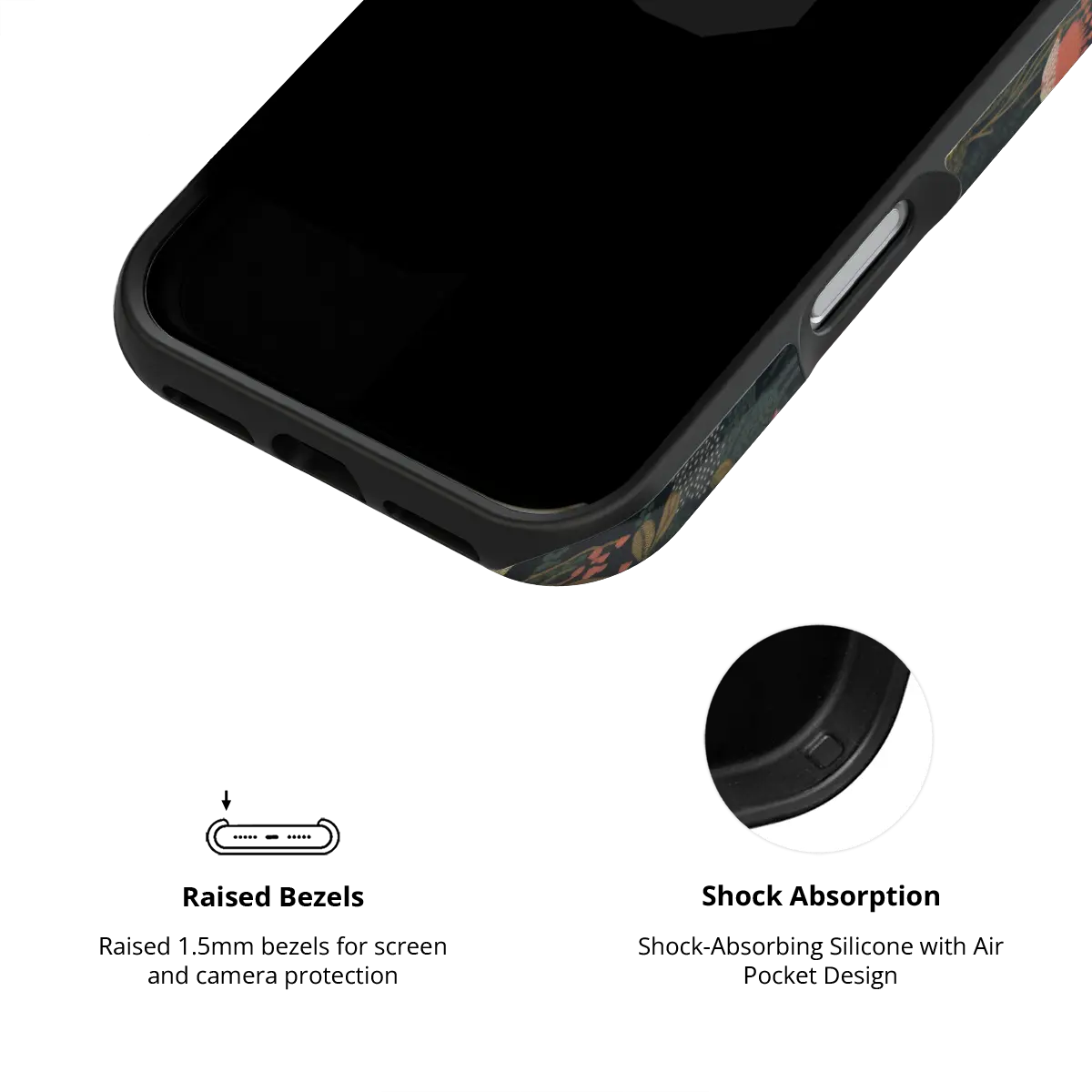 Starlit Botanica | Dark Academia Floral Phone Case