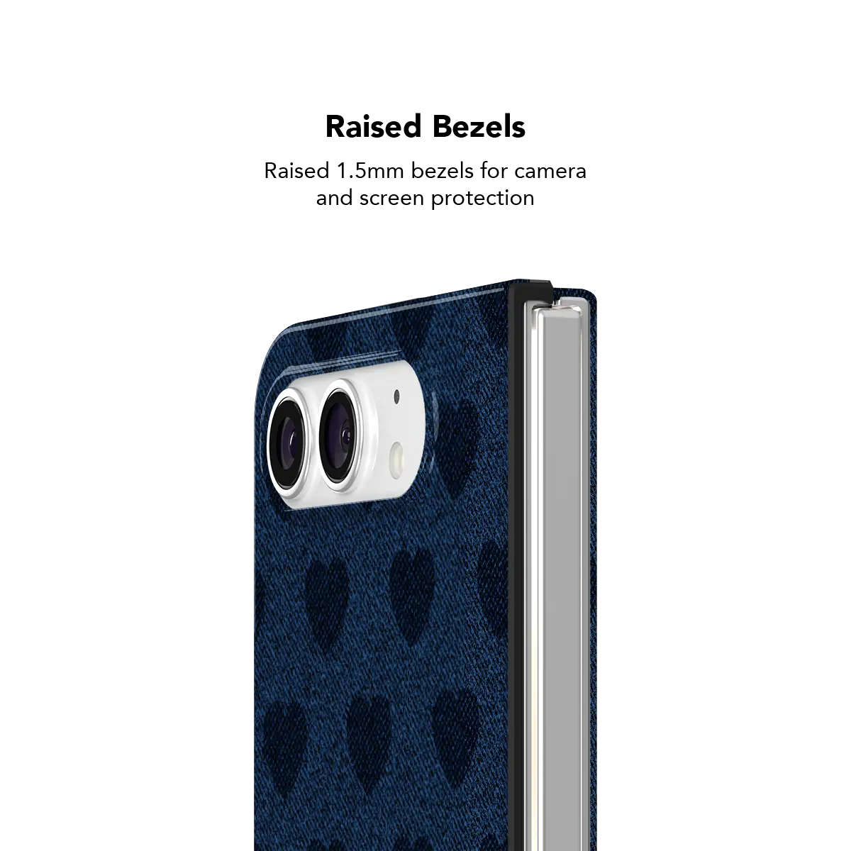 Indigo Crush | Denim Heart Y2K Phone Case