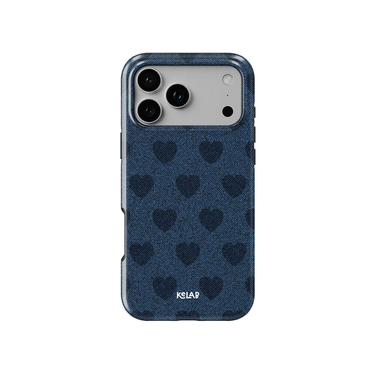 Indigo Crush | Denim Heart Y2K Phone Case