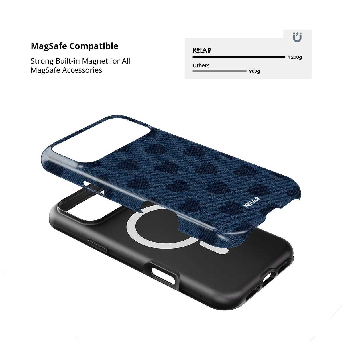 Indigo Crush | Denim Heart Y2K Phone Case