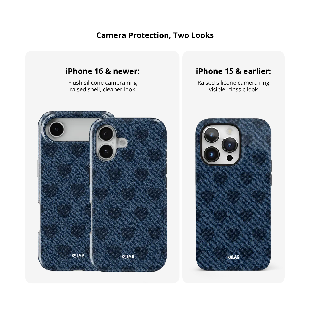 Indigo Crush | Denim Heart Y2K Phone Case