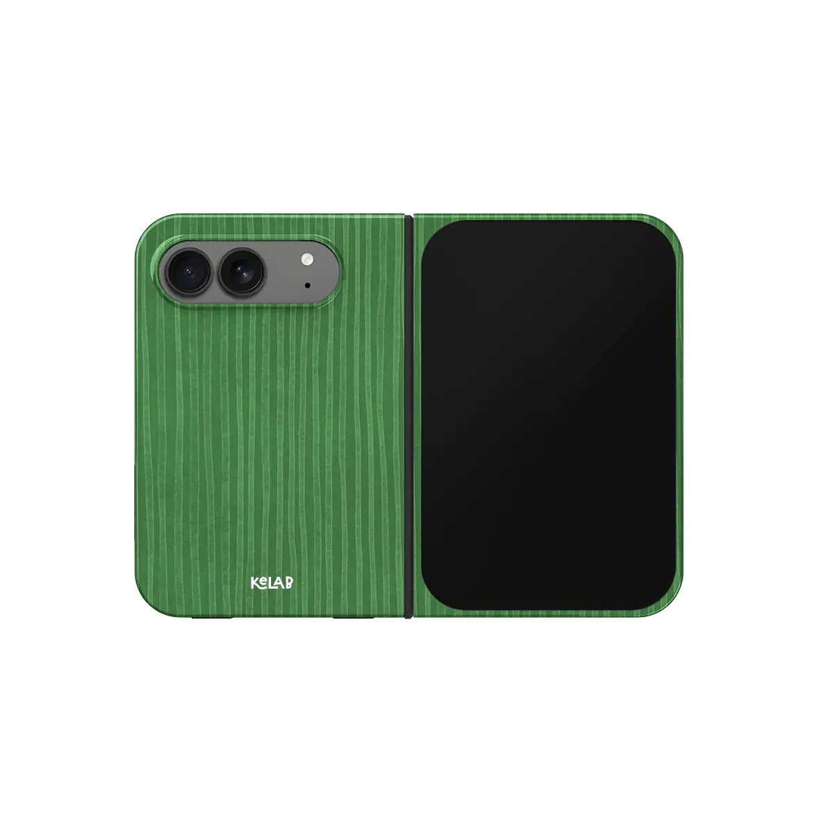Emerald Drip | Green Stripe Pattern Phone Case
