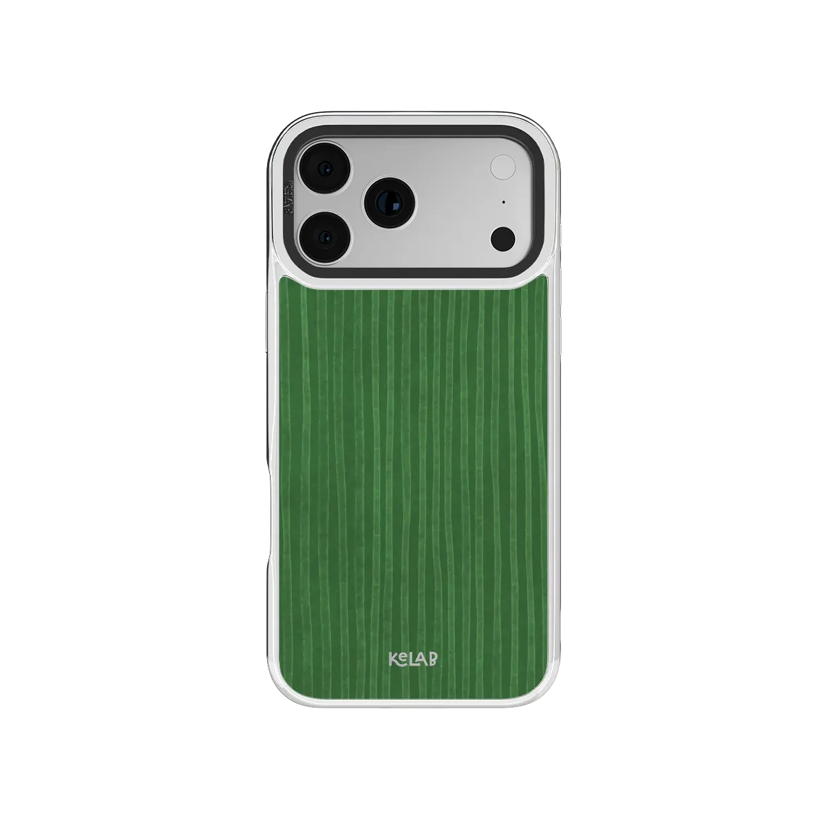 Emerald Drip | Green Stripe Pattern Phone Case