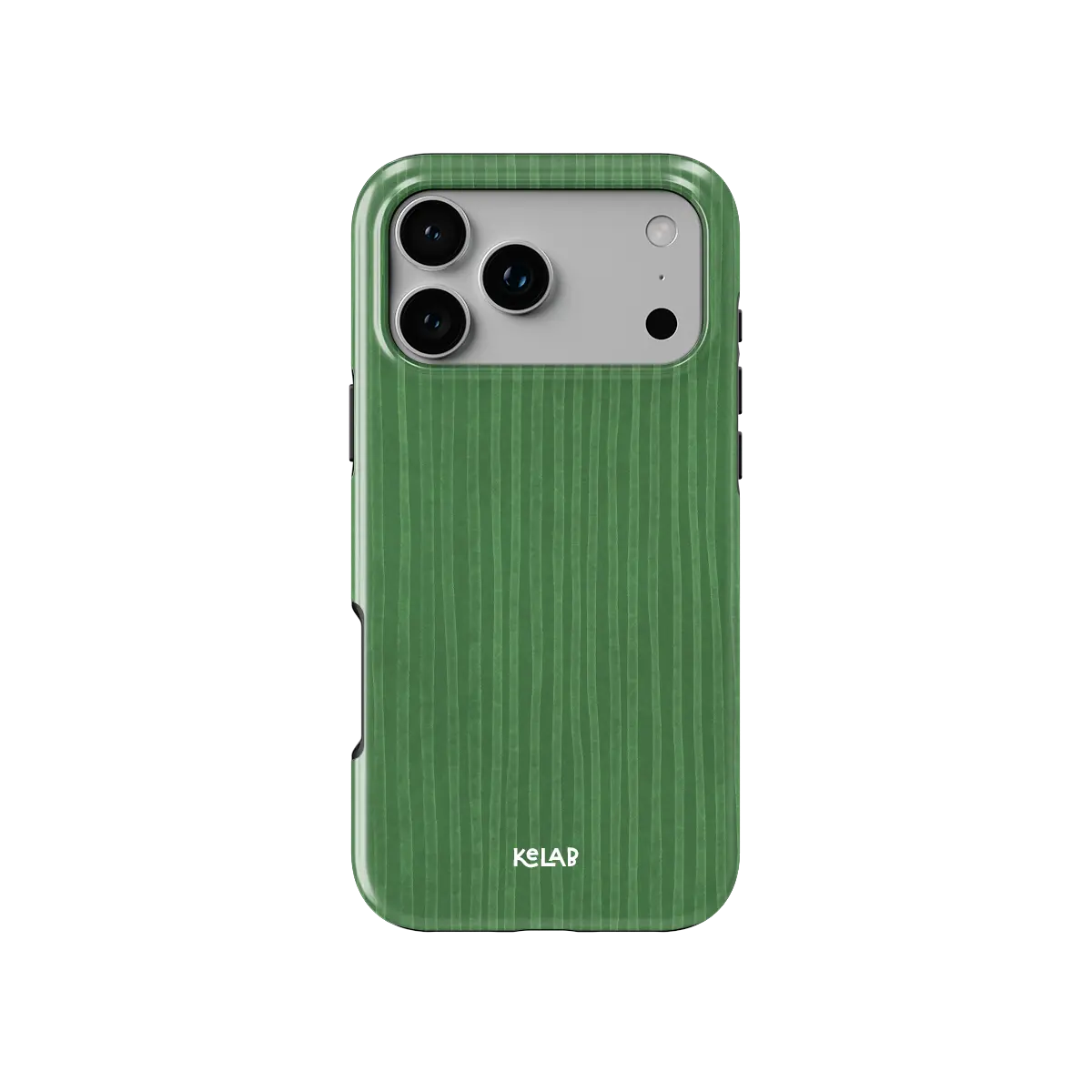 Emerald Drip | Green Stripe Pattern Phone Case