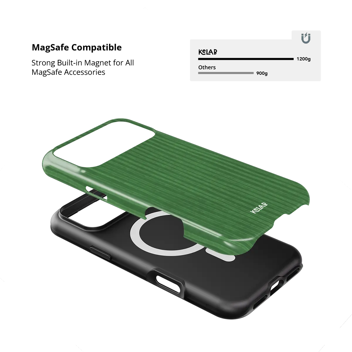 Emerald Drip | Green Stripe Pattern Phone Case