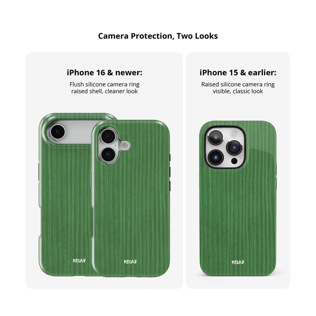 Emerald Drip | Green Stripe Pattern Phone Case