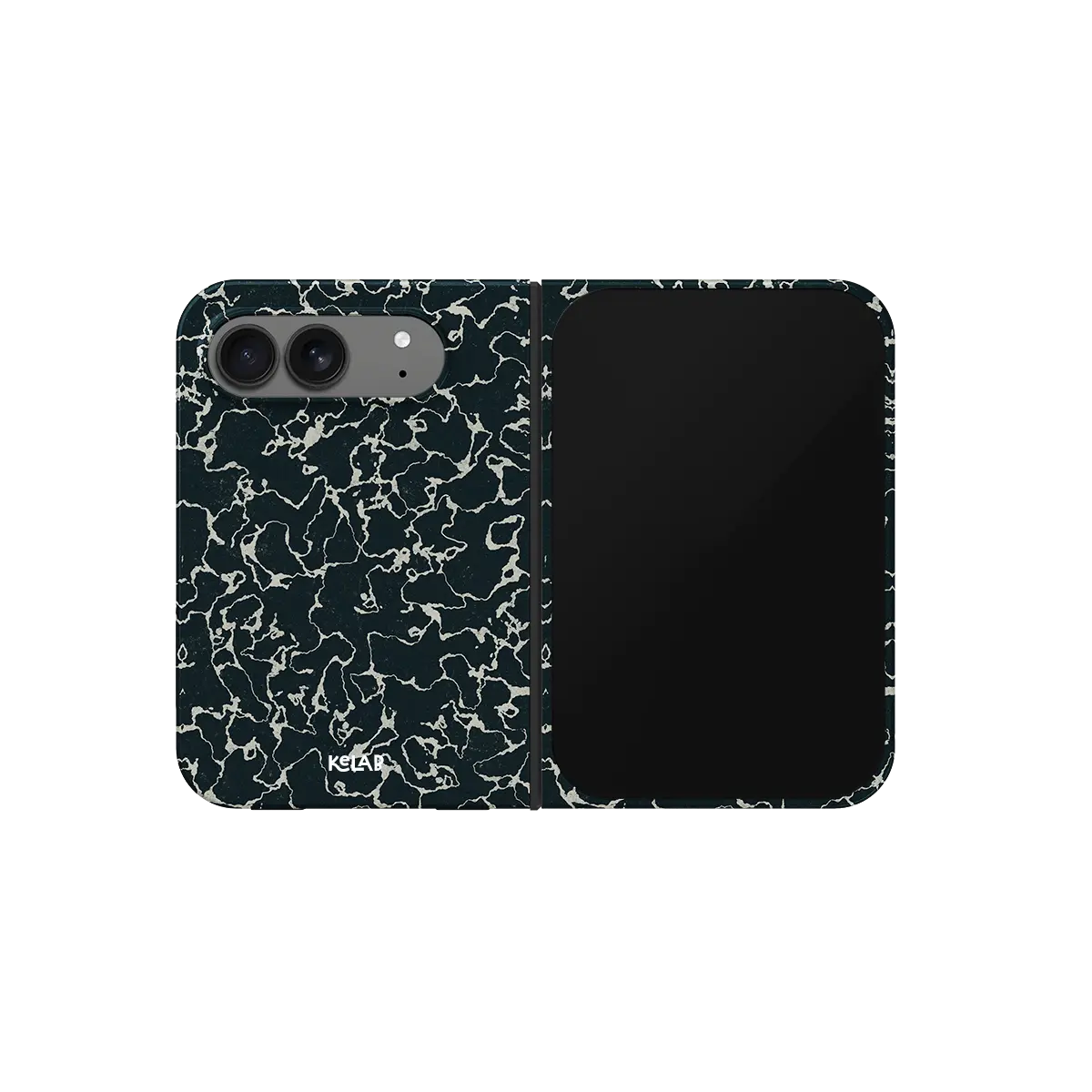 Obsidian Vein | Abstract Black Marble Phone Case