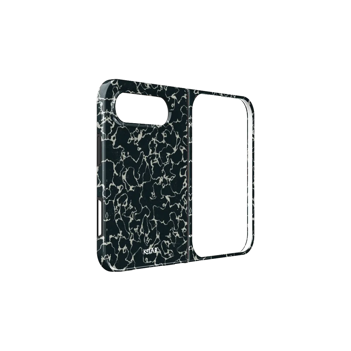 Obsidian Vein | Abstract Black Marble Phone Case
