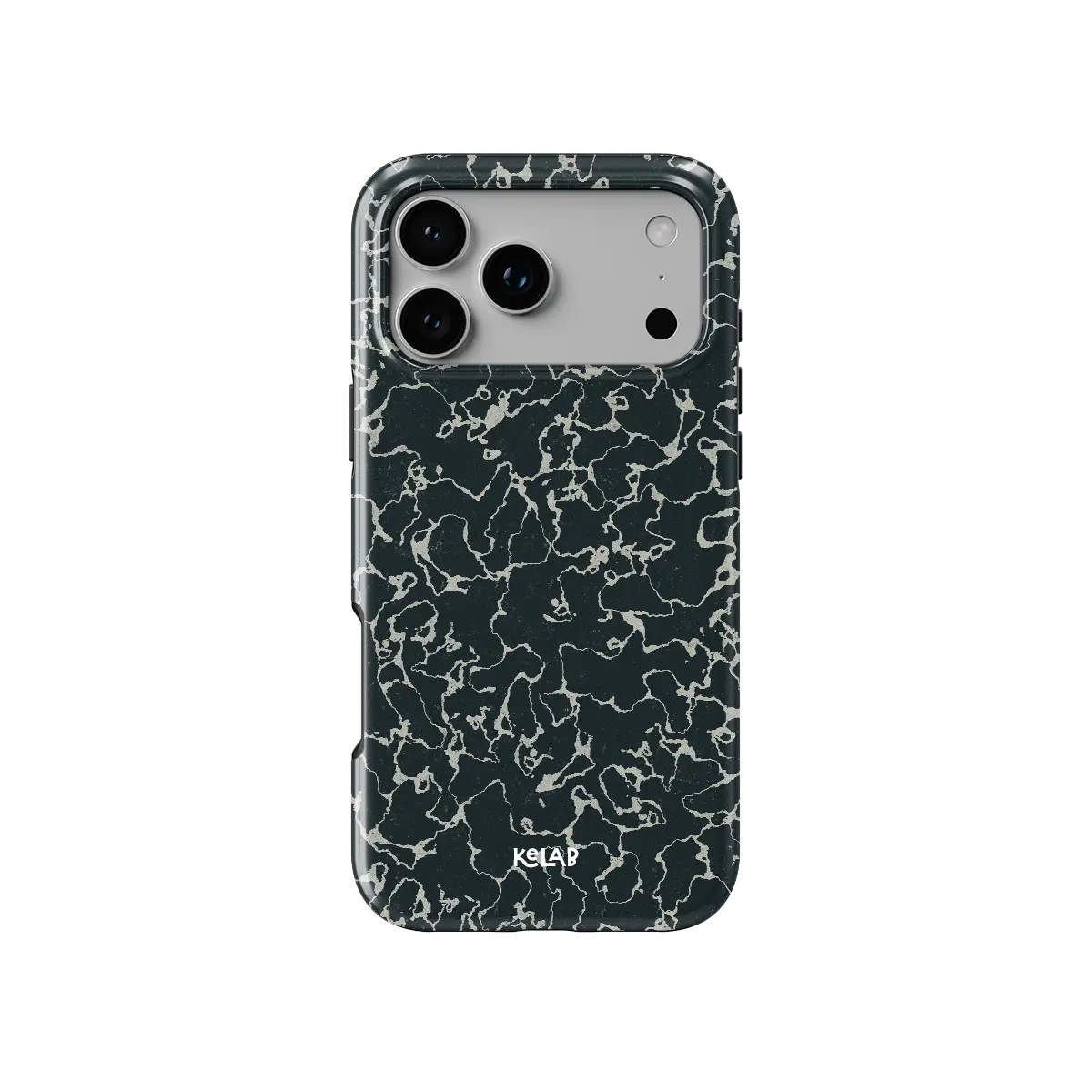 Obsidian Vein | Abstract Black Marble Phone Case