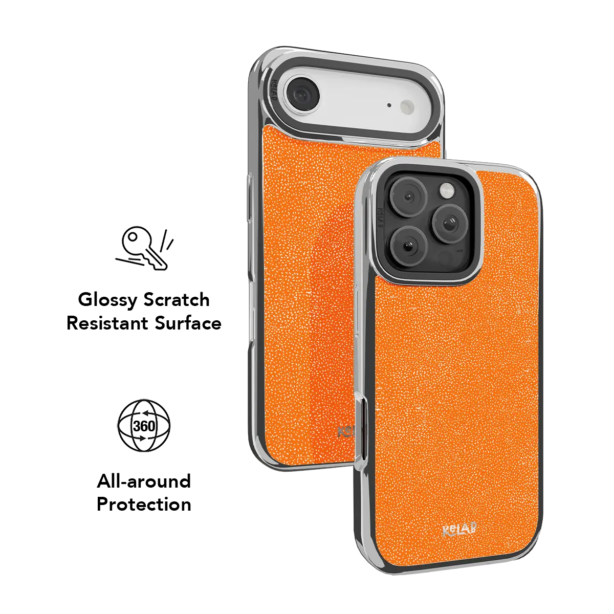 Tangerina | Stipple Electric Orange Phone Case