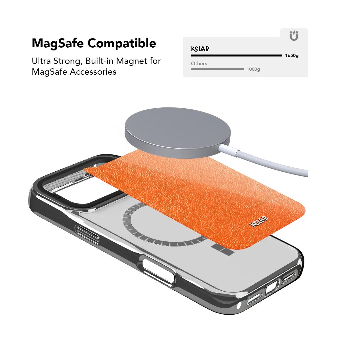 Tangerina | Stipple Electric Orange Phone Case