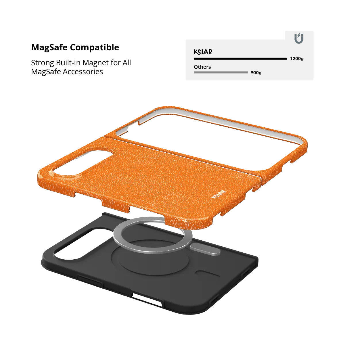 Tangerina | Stipple Electric Orange Phone Case