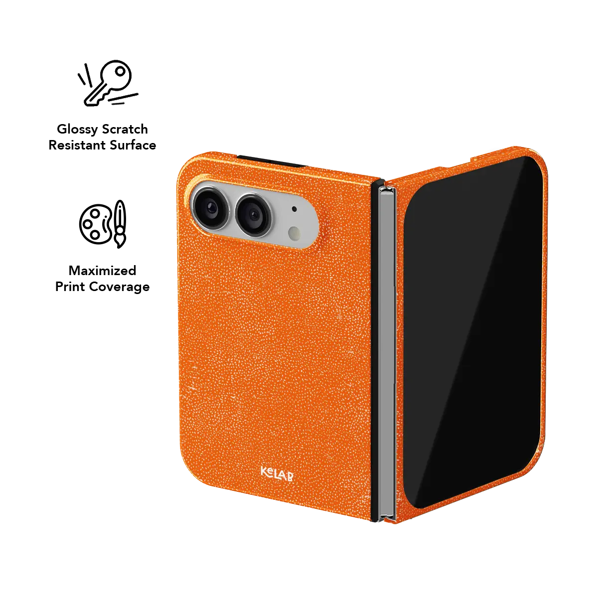 Tangerina | Stipple Electric Orange Phone Case