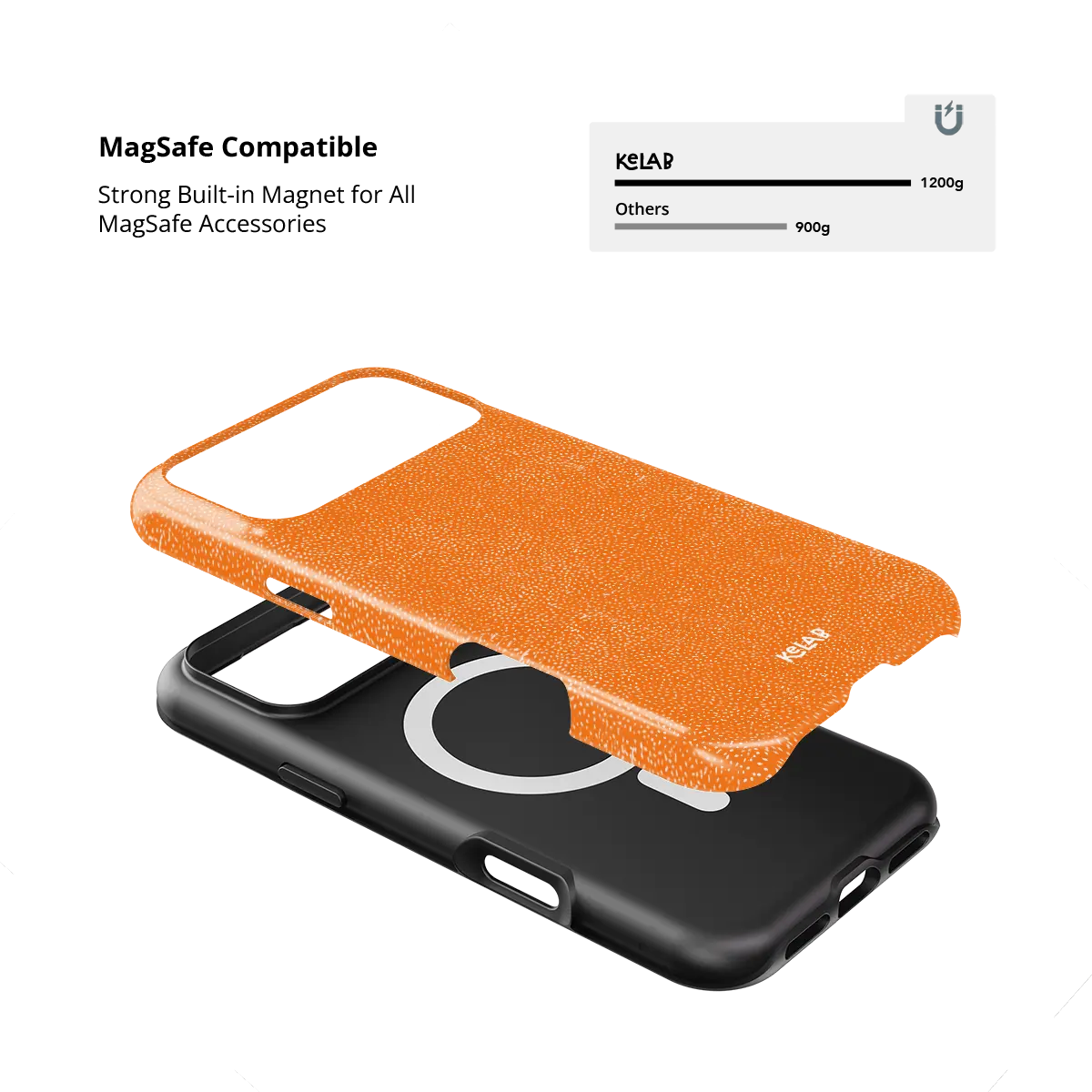 Tangerina | Stipple Electric Orange Phone Case
