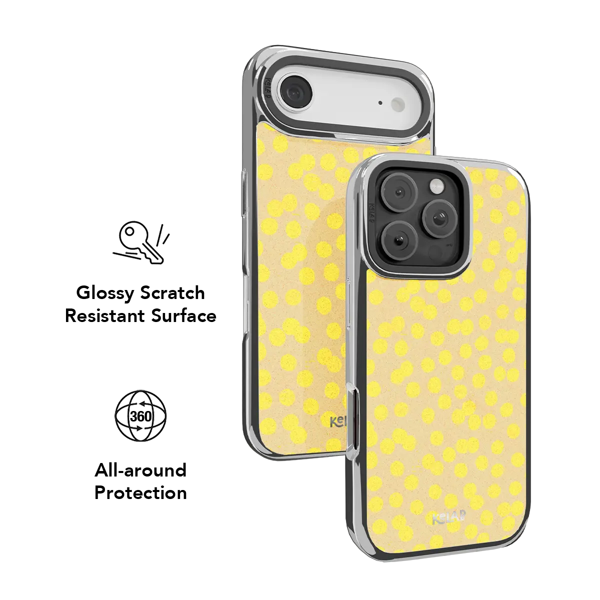 Lemon Drop | Yellow Dotted Phone Case