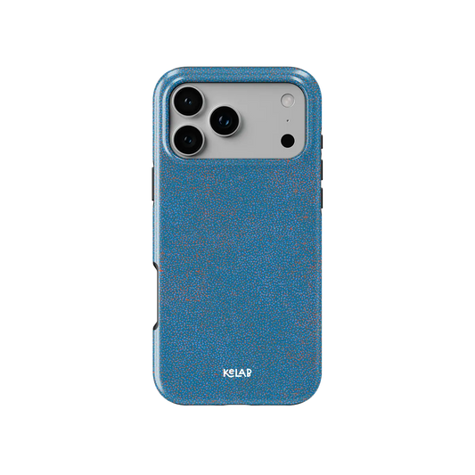 Digital Grain | Blue Micro Dotted Phone Case