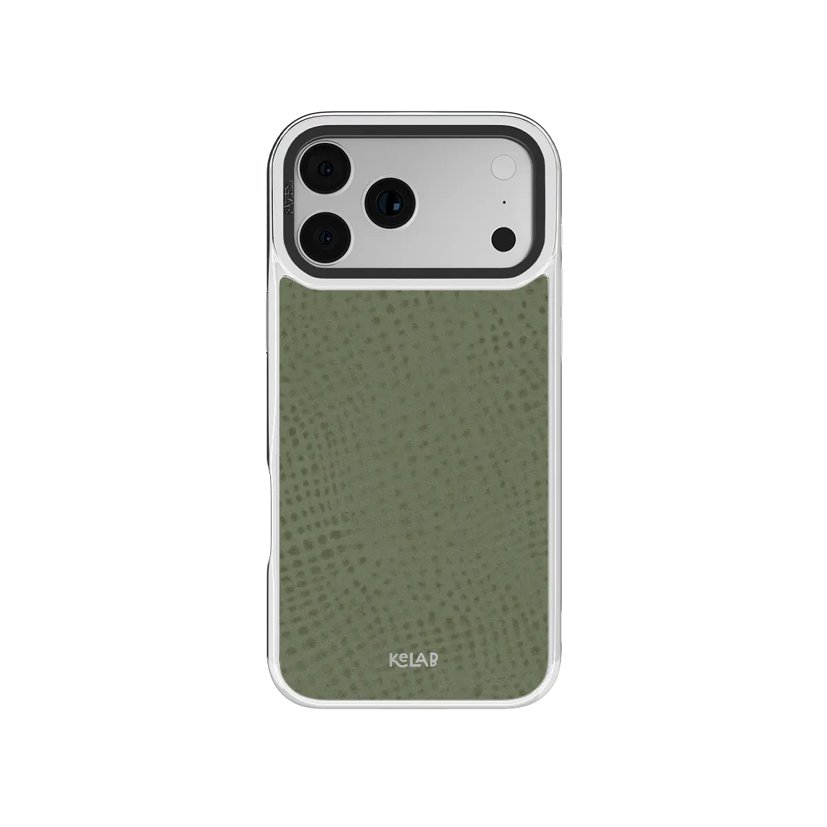 Sage Silk | Green Pebbled Texture Phone Case