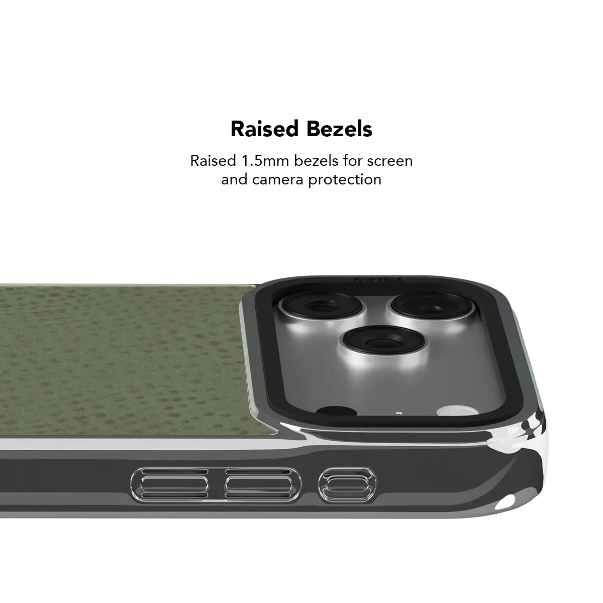 Sage Silk | Green Pebbled Texture Phone Case