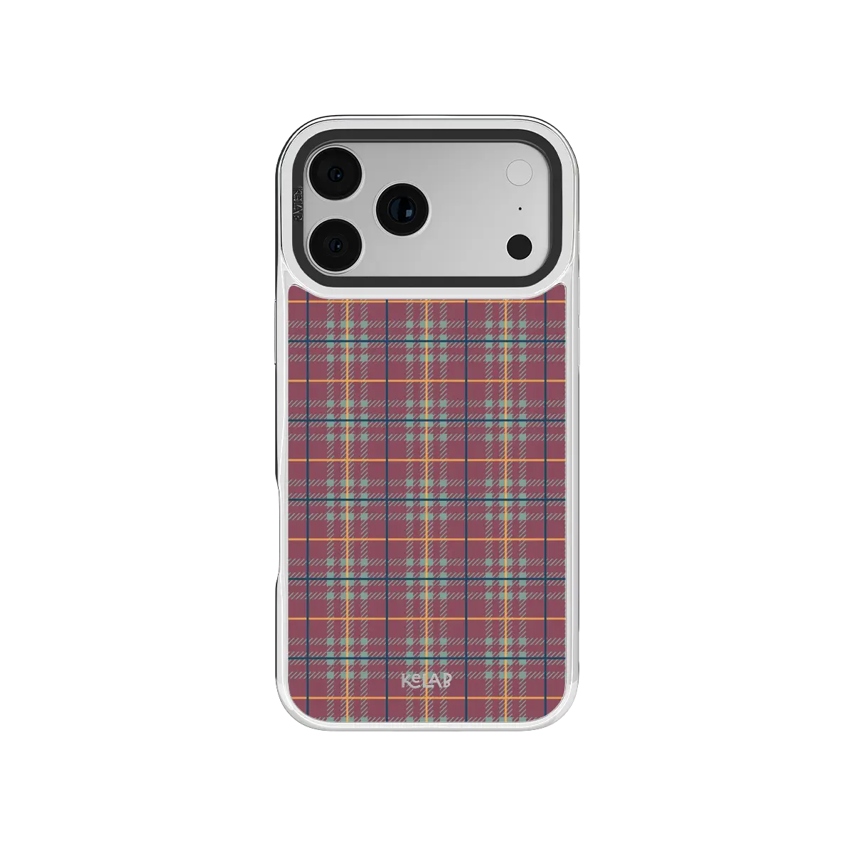 Mullberry Hue | Mauve and Teal Plaid Phone Case
