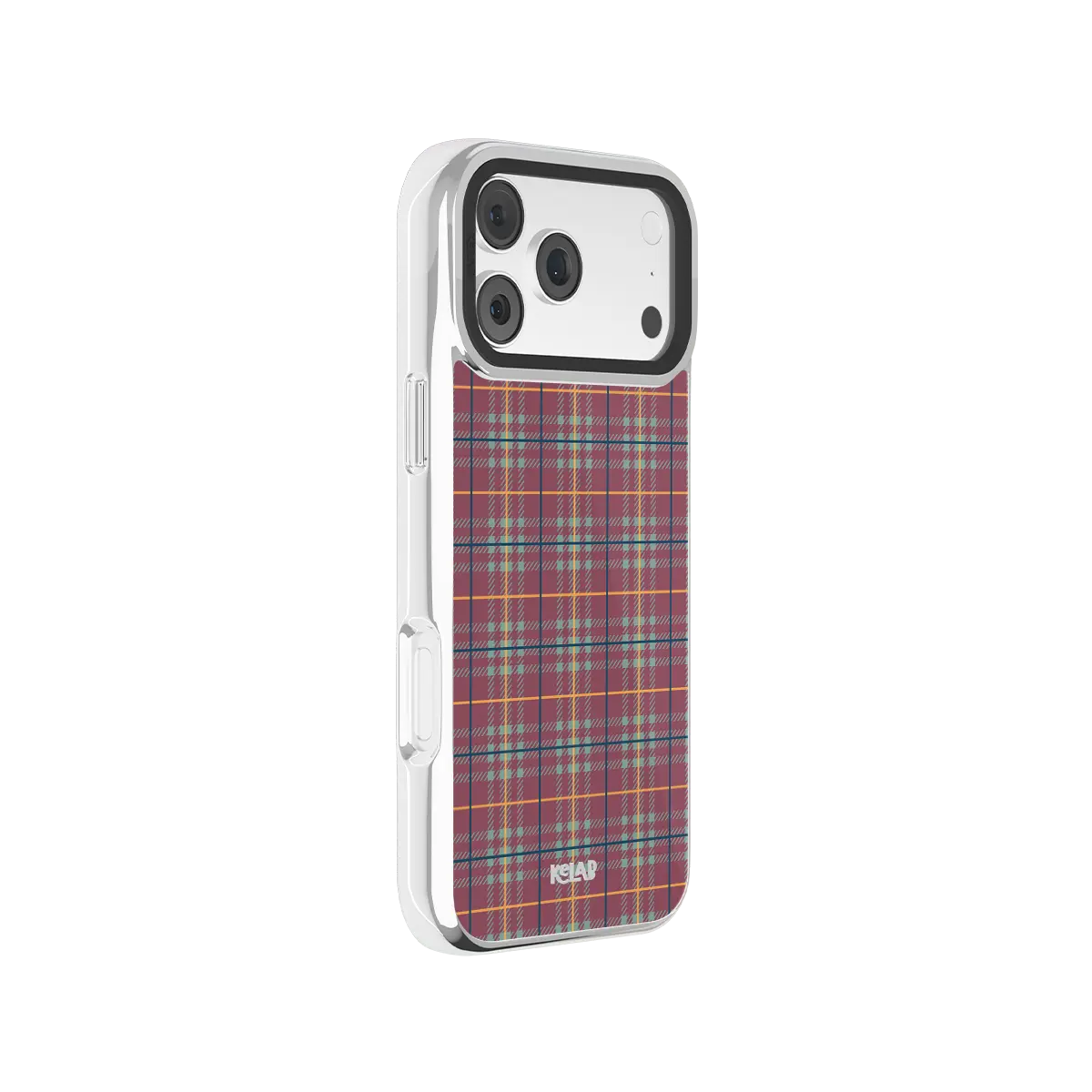 Mullberry Hue | Mauve and Teal Plaid Phone Case