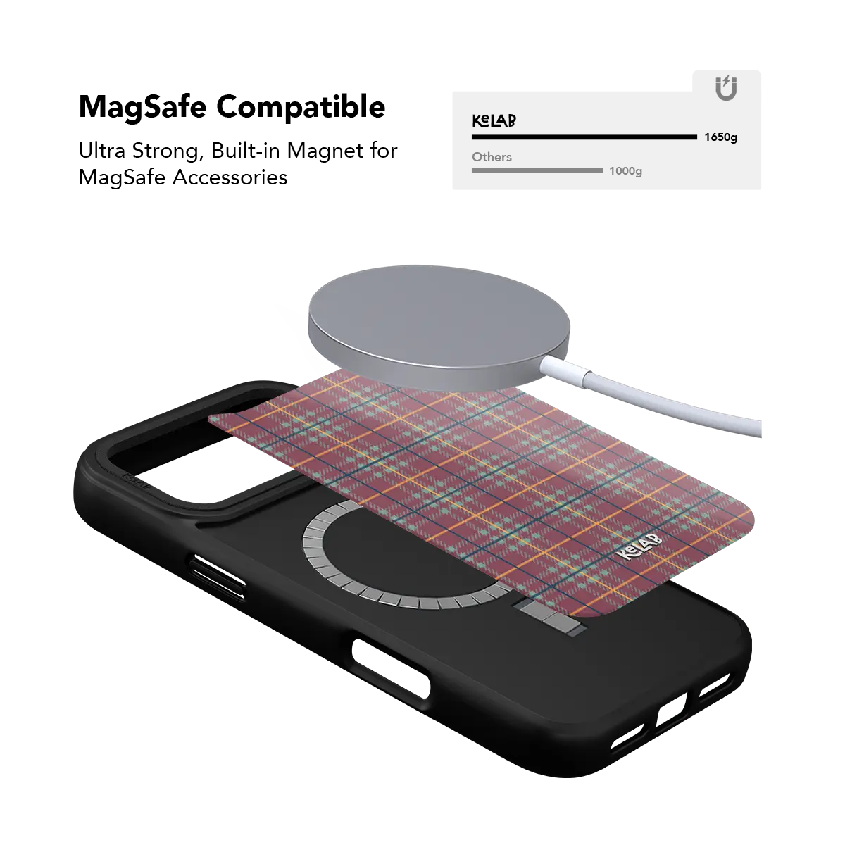 Mullberry Hue | Mauve and Teal Plaid Phone Case