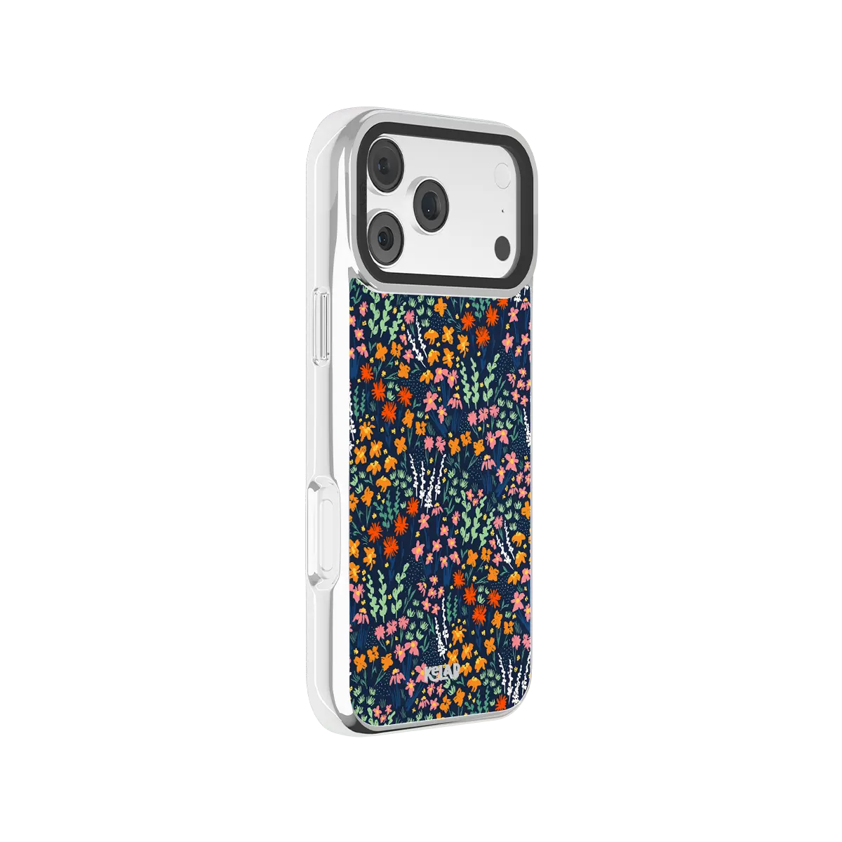 Midnight Meadow | Vibrant Wildflower Navy Phone Case