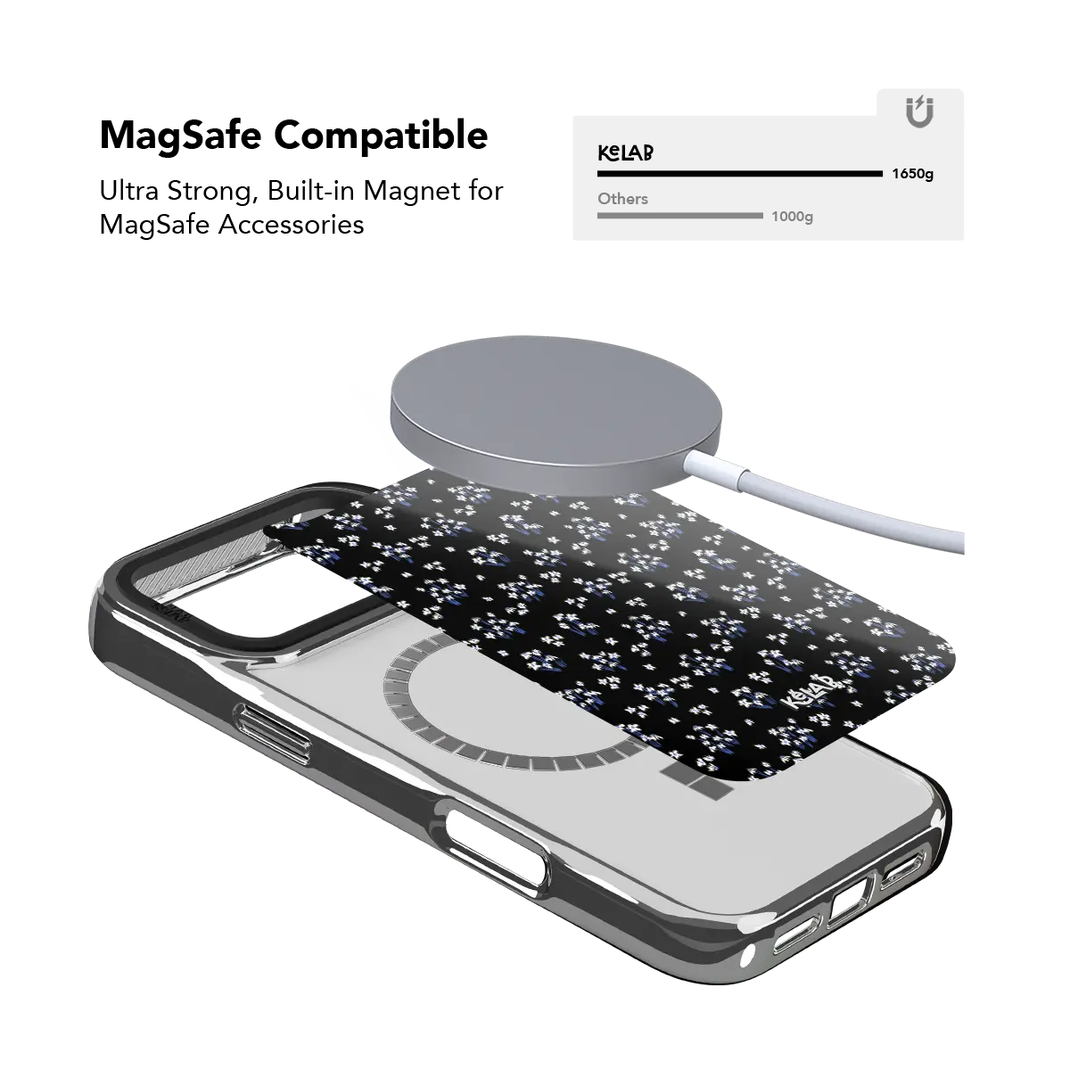 Inkwell Lily | Minimalist Black Floral Phone Case