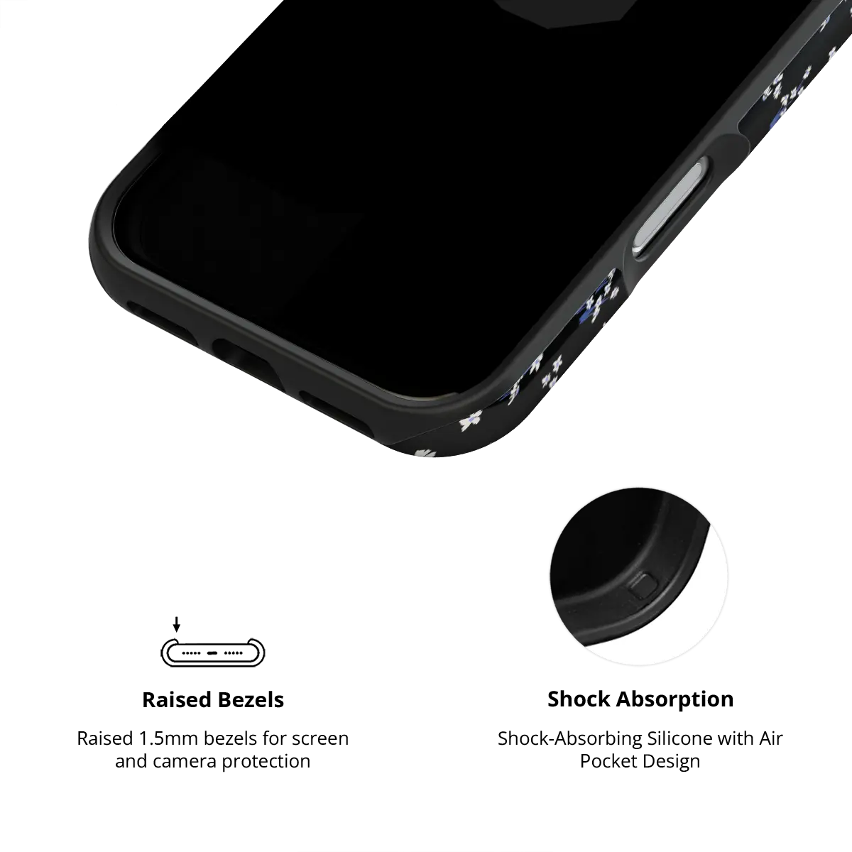 Inkwell Lily | Minimalist Black Floral Phone Case