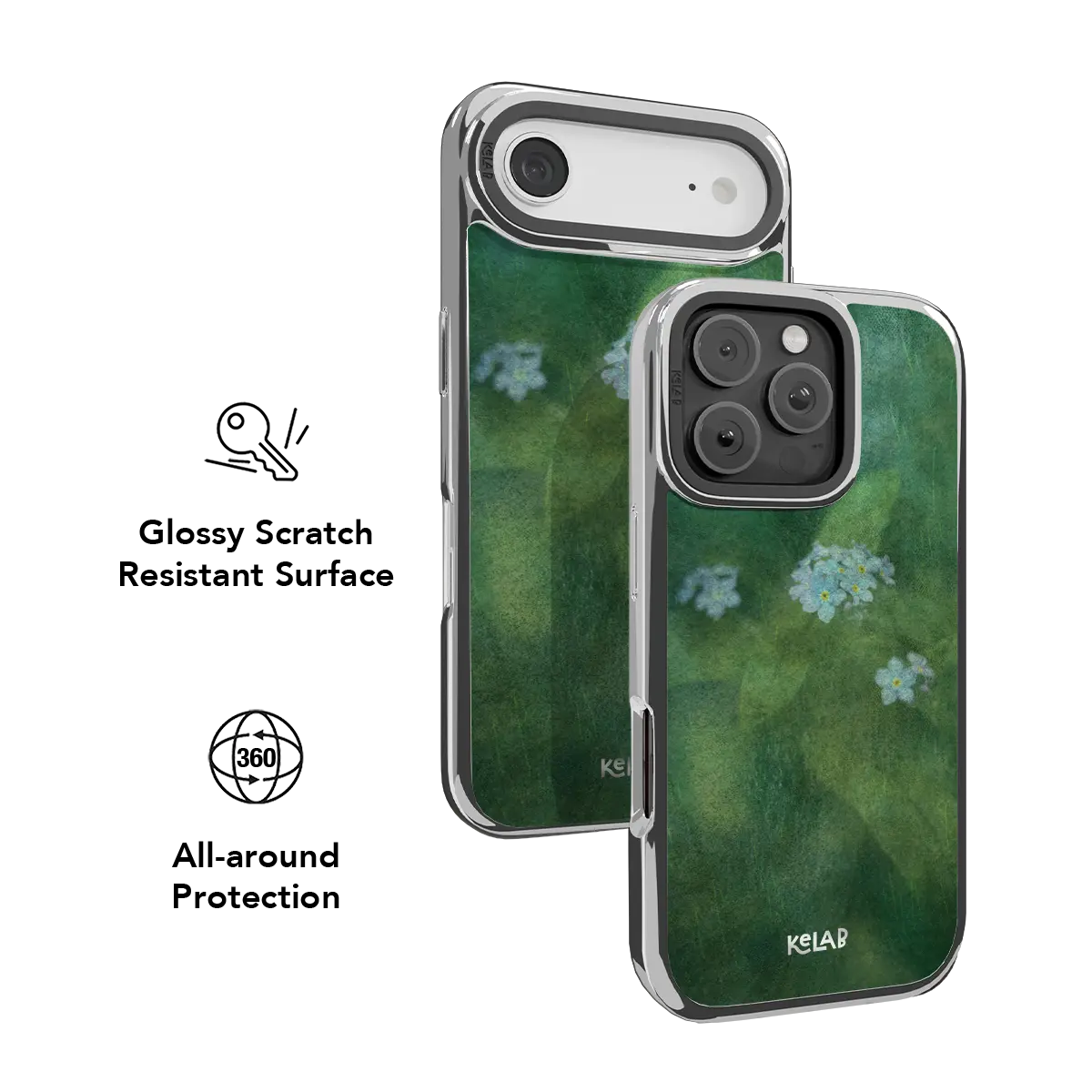 Misty Morning | Deep Green Floral Phone Case