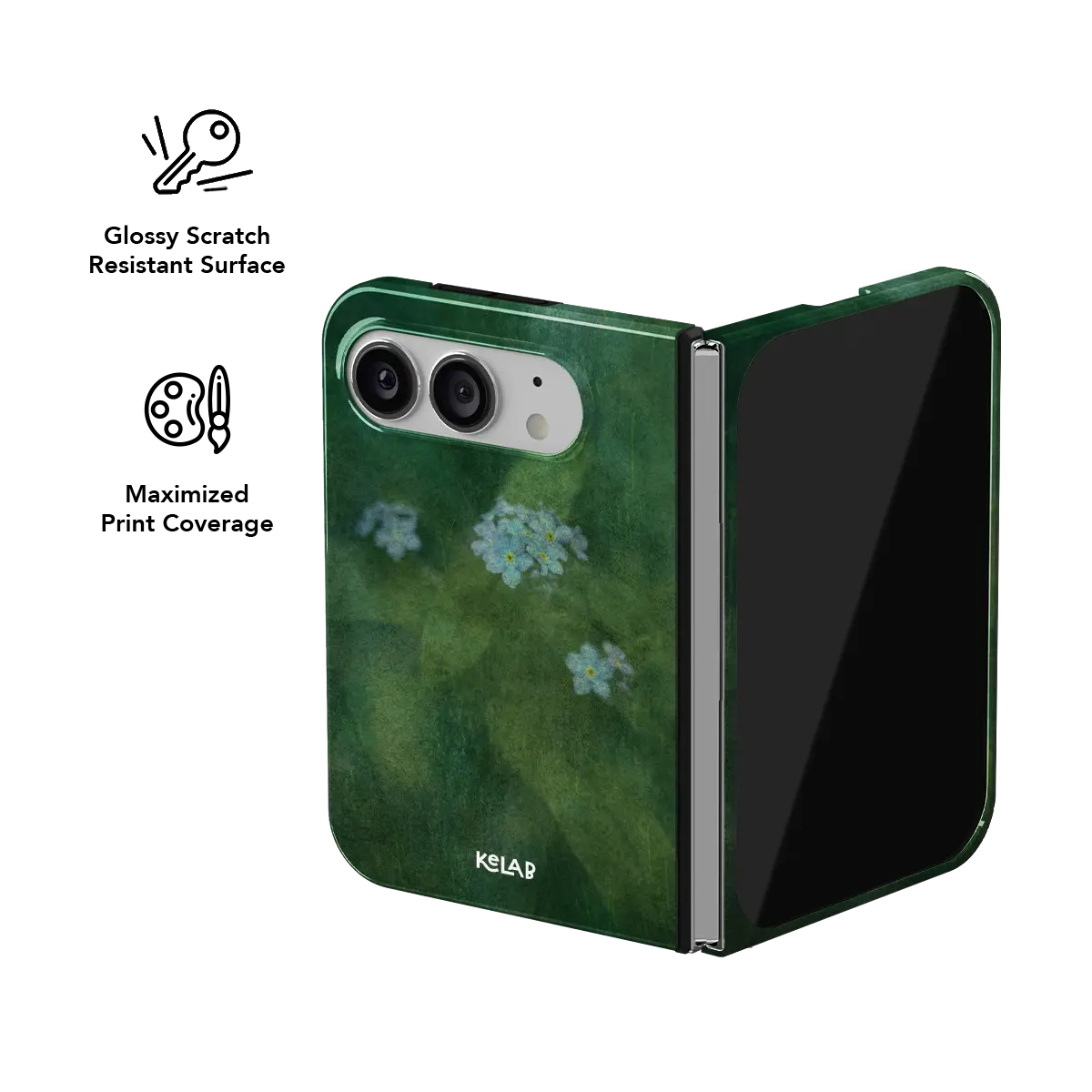 Misty Morning | Deep Green Floral Phone Case