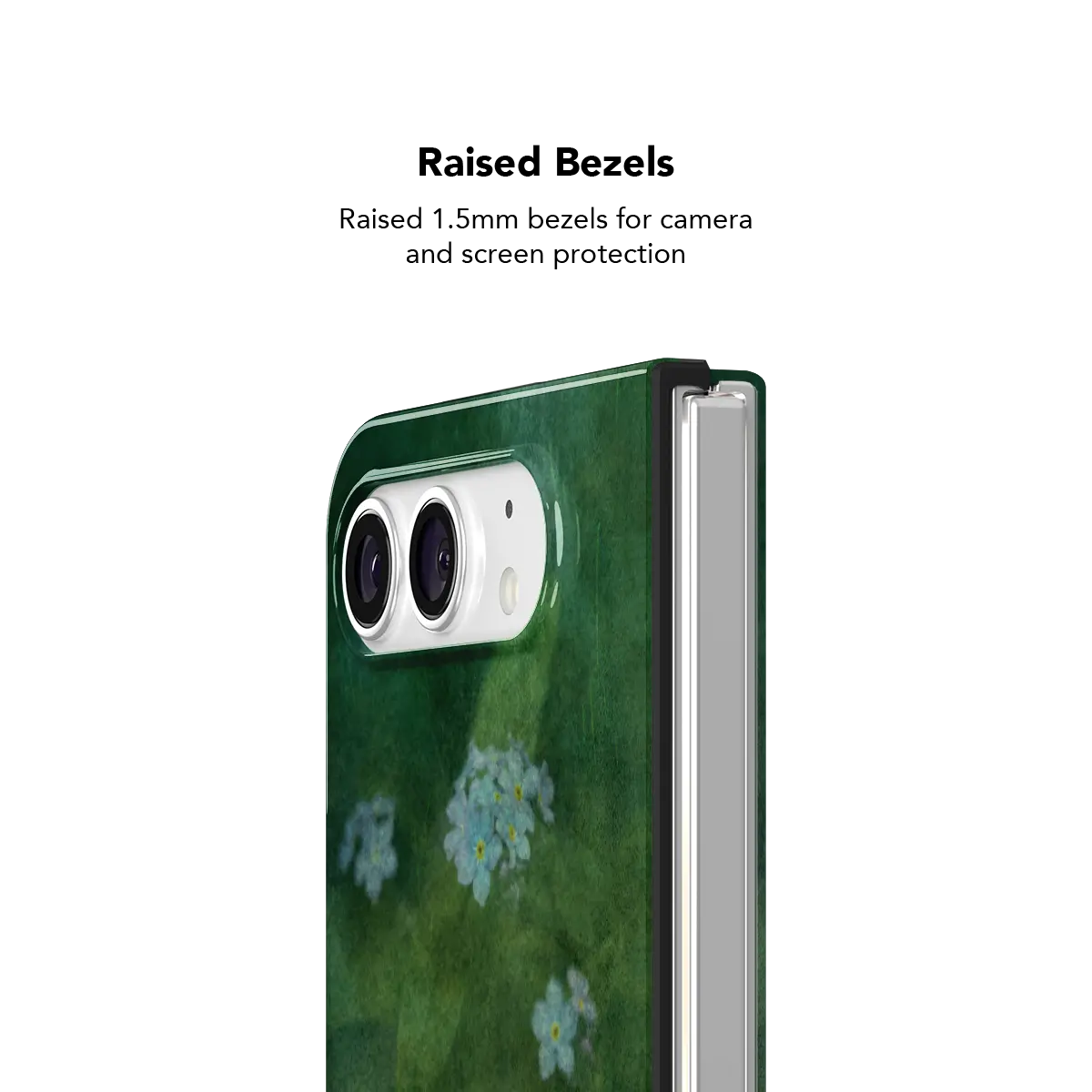 Misty Morning | Deep Green Floral Phone Case