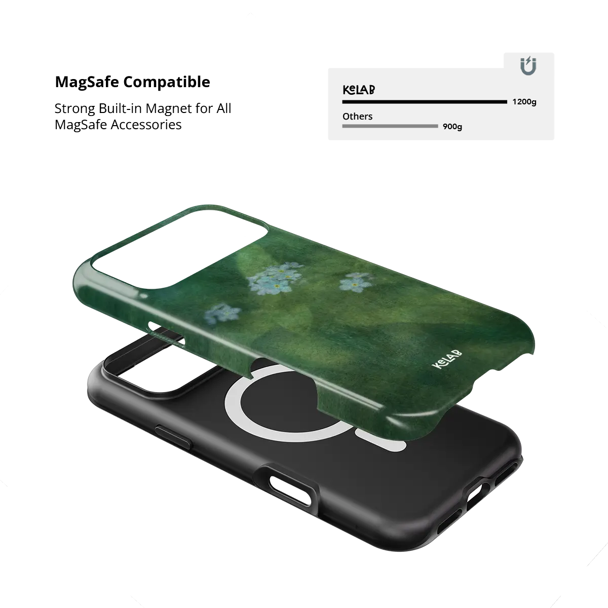 Misty Morning | Deep Green Floral Phone Case