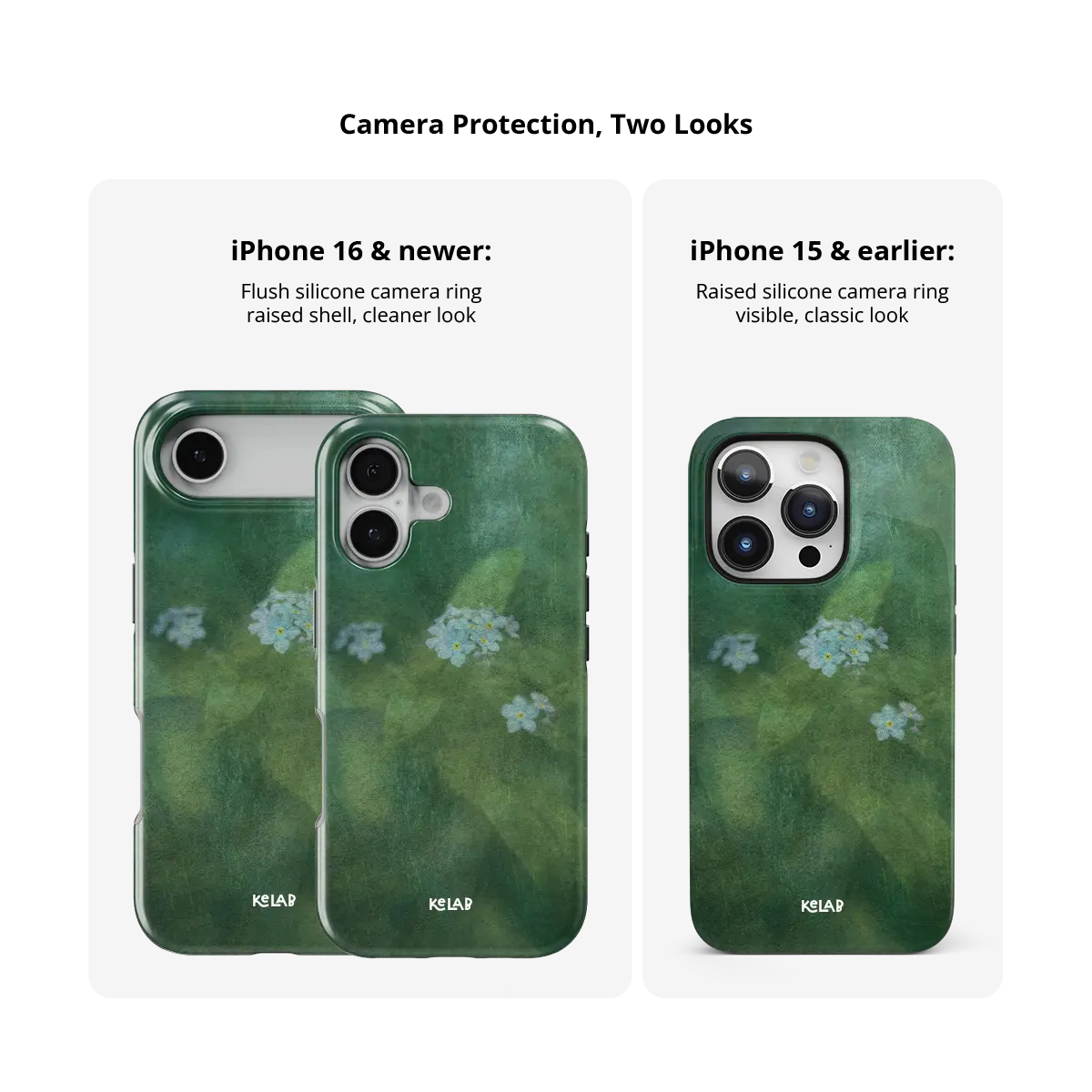 Misty Morning | Deep Green Floral Phone Case