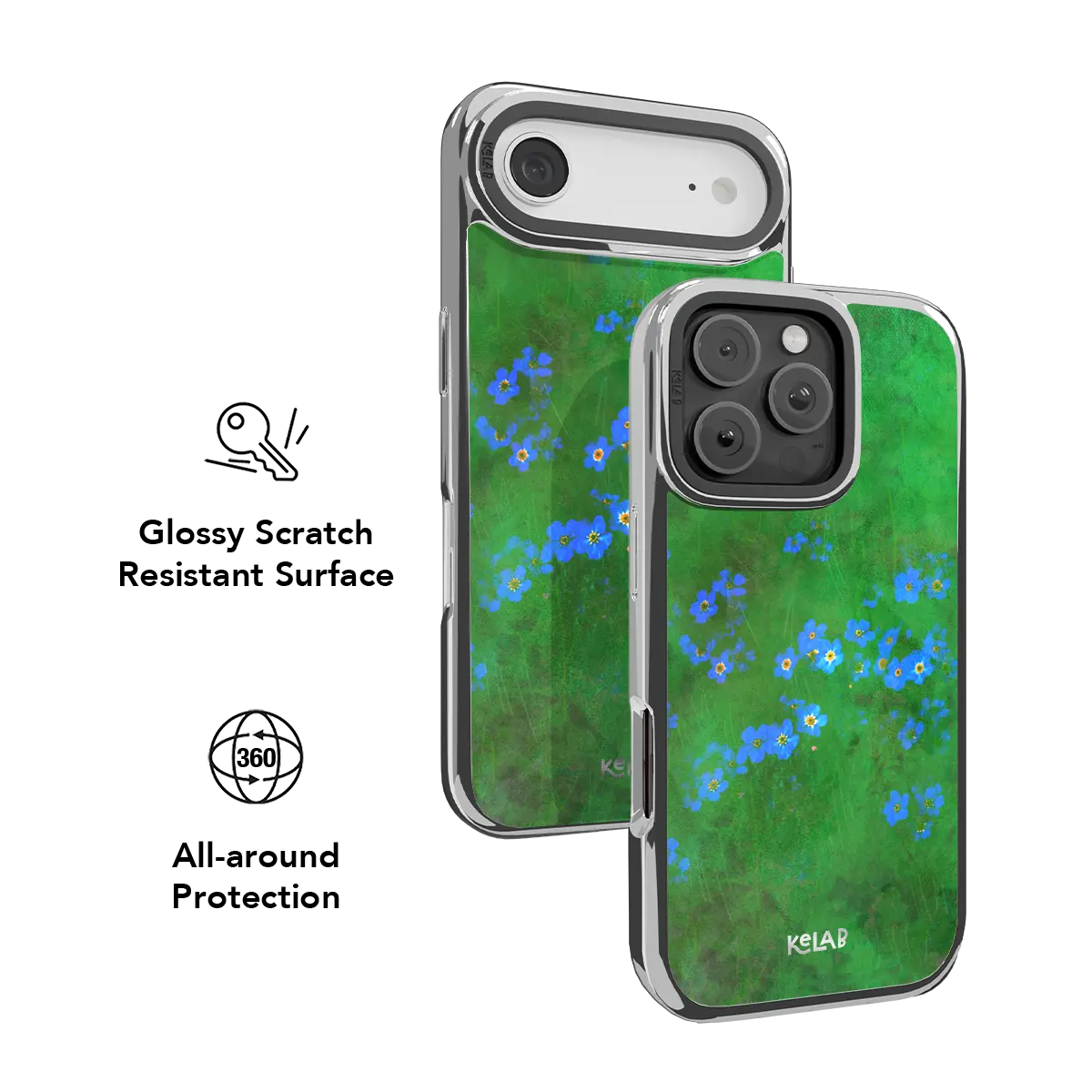 Forget Me Meadow | Vibrant Green Floral Phone Case