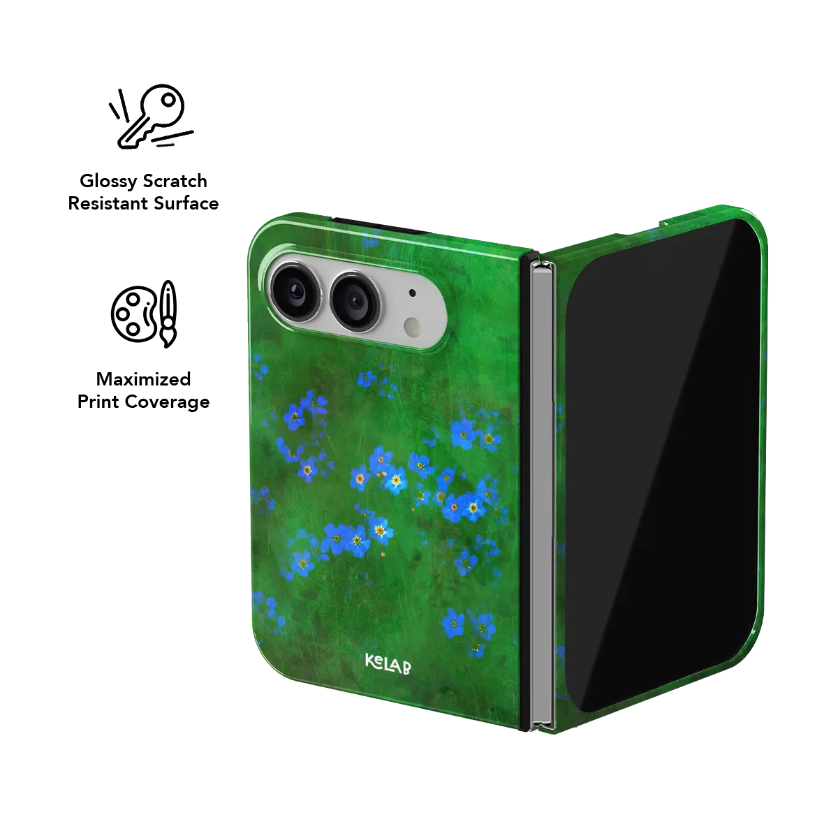 Forget Me Meadow | Vibrant Green Floral Phone Case