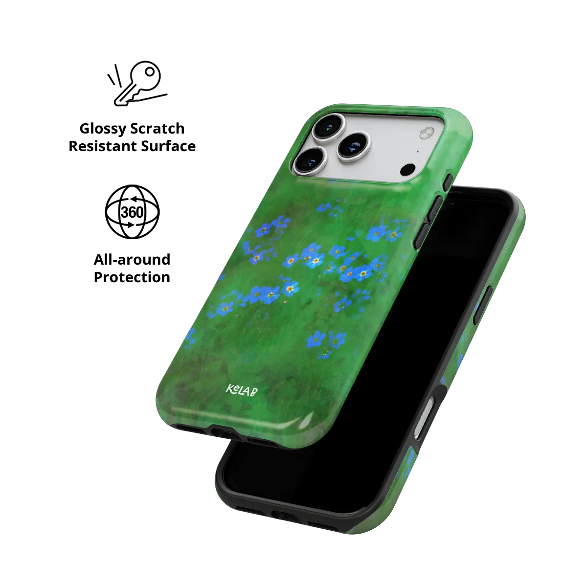 Forget Me Meadow | Vibrant Green Floral Phone Case