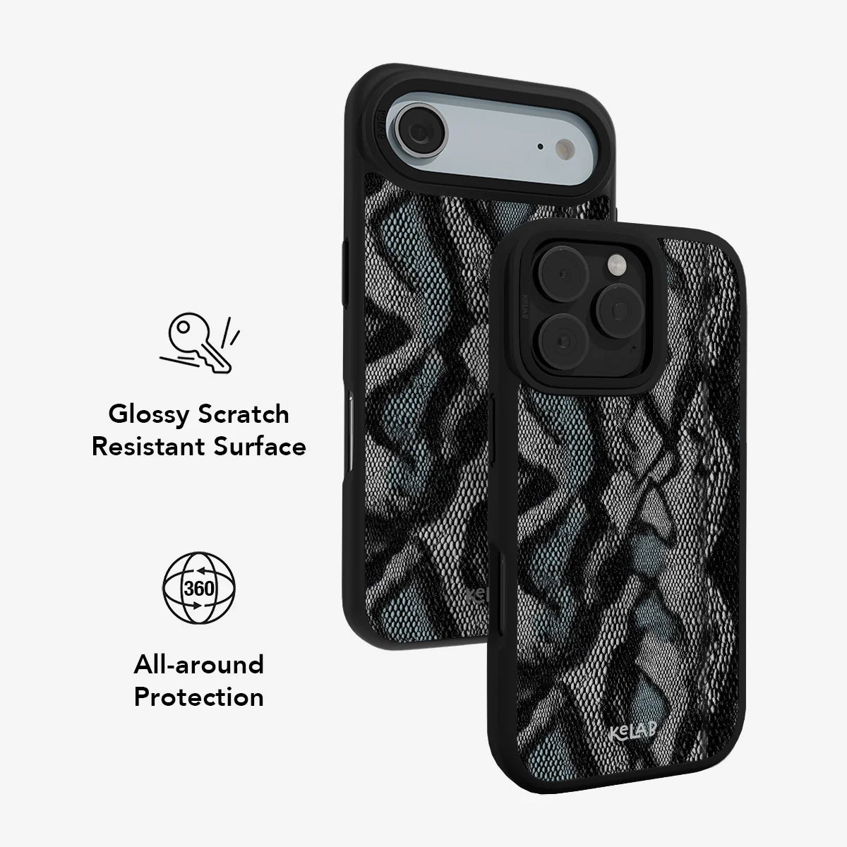 Viper Mesh | Teal Snakeskin Phone Case