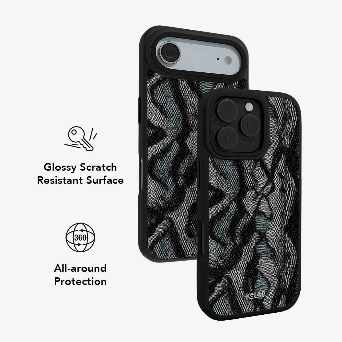Viper Mesh | Teal Snakeskin Phone Case